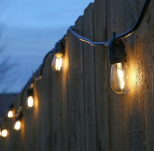 Guirlande LED-verlichting warm wit / lengte 20m